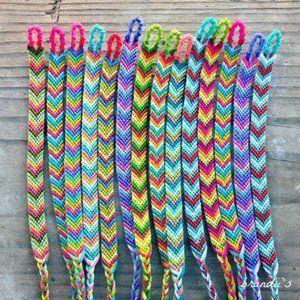 Custom thread friendship bracelets